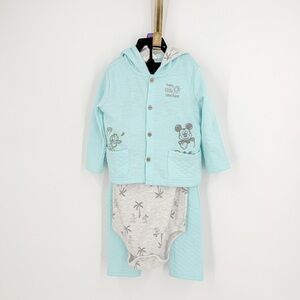 Disney Blue and Gray Matching Set with Cartoon Design